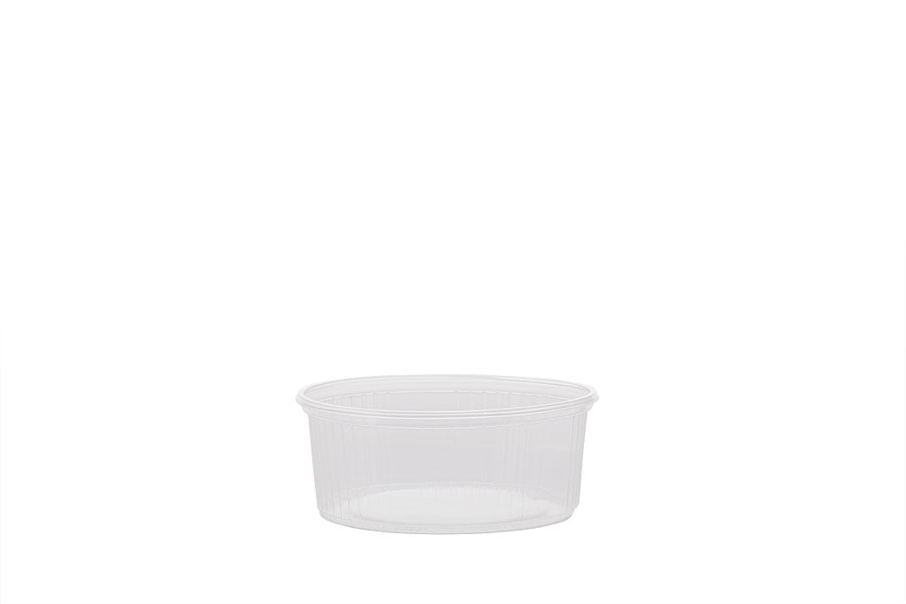 Feinkostbecher inkl. Deckel, transparent, 200 ml, Rund, ⌀ 10, Höhe 4,1 cm